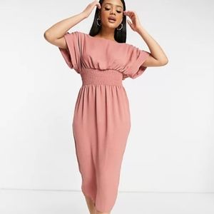 EUC! ASOS fallen shoulder midi dress